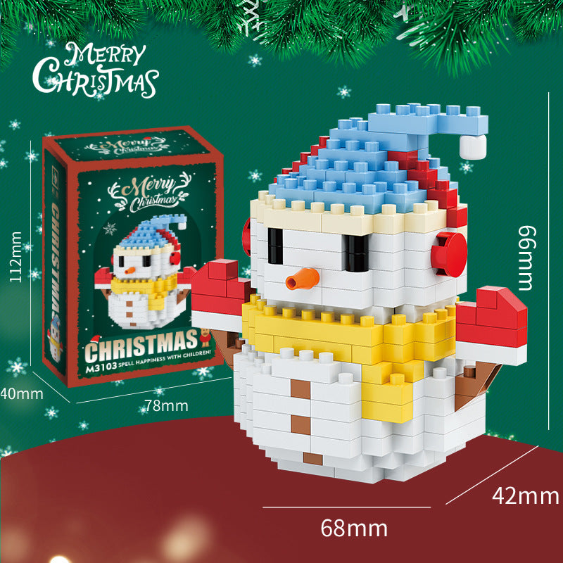Santa Claus Building Block Tree