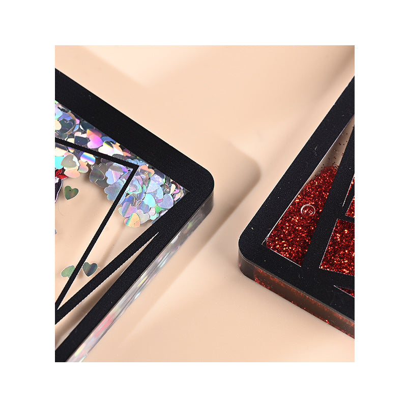 Acrylic Flowing Sand Card Brick