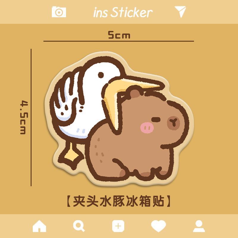 Kapibala acrylic fridge magnet