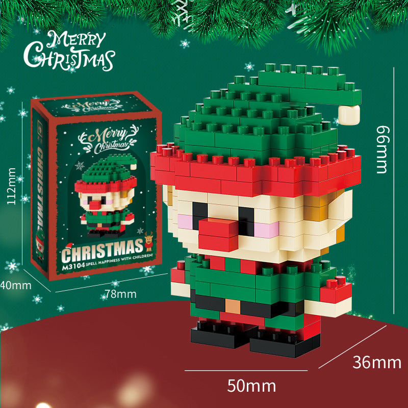 Santa Claus Building Block Tree