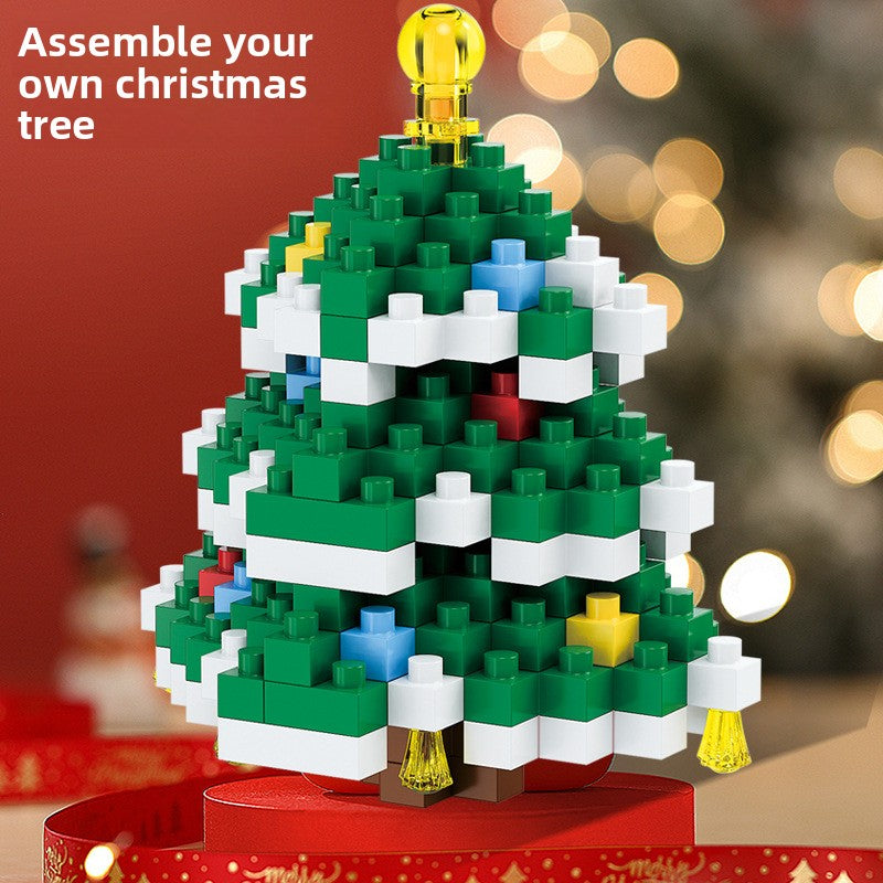 Santa Claus Building Block Tree