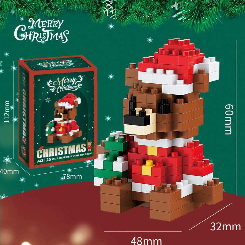 Santa Claus Building Block Tree