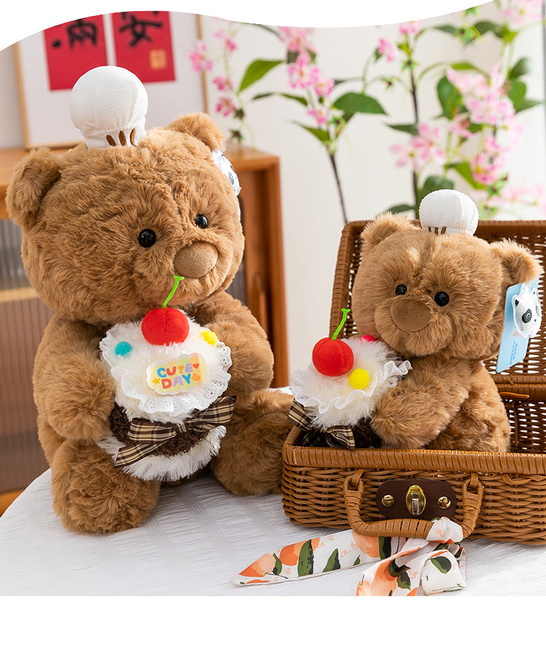 Cute cake bear doll sleeping comfort pillow