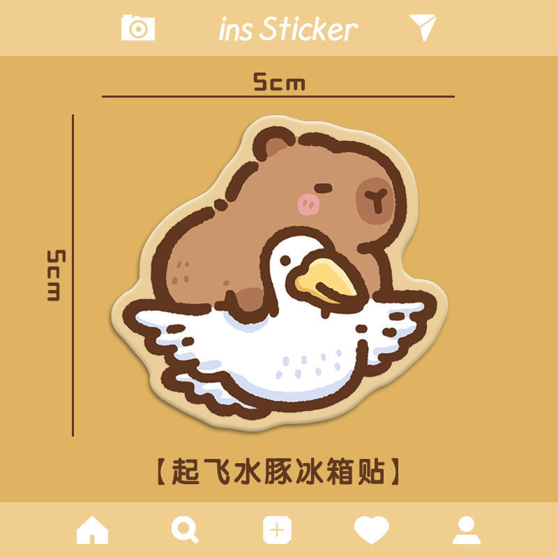 Kapibala acrylic fridge magnet