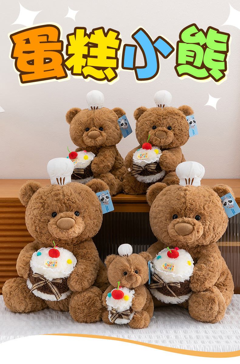 Cute cake bear doll sleeping comfort pillow