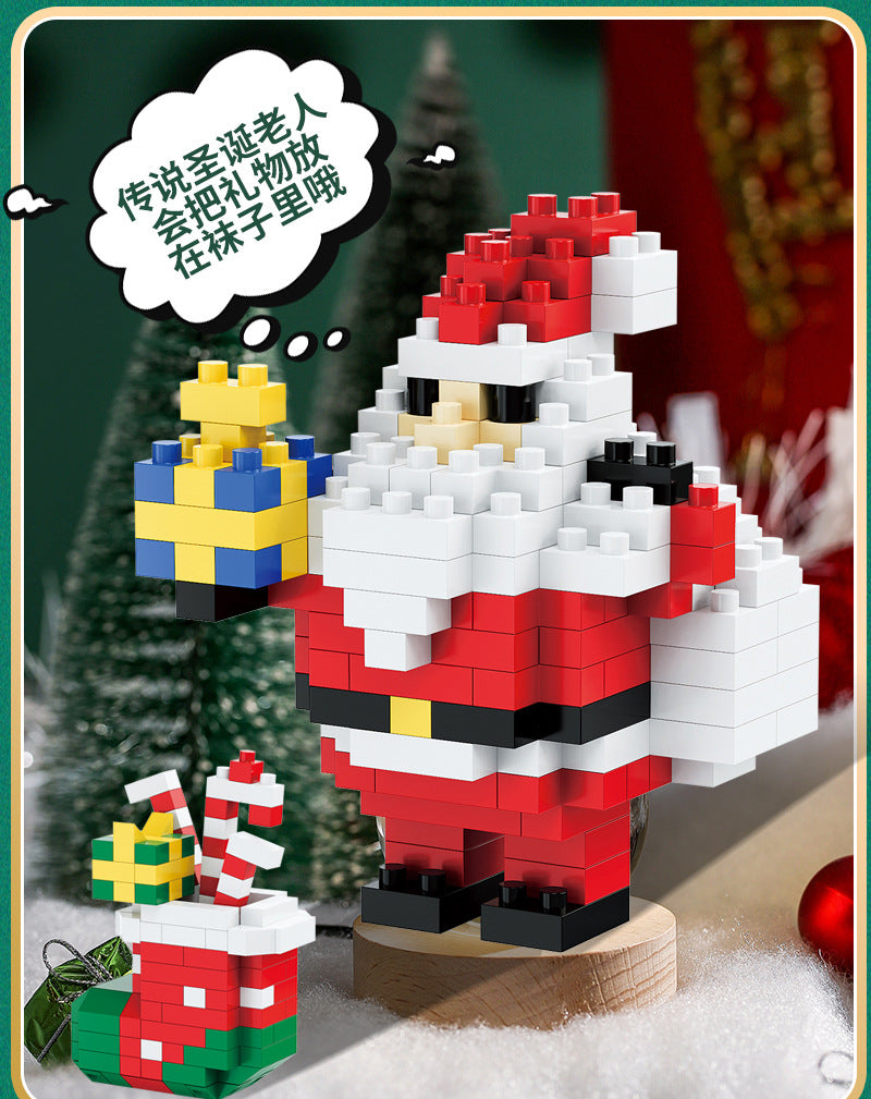 Santa Claus Building Block Tree