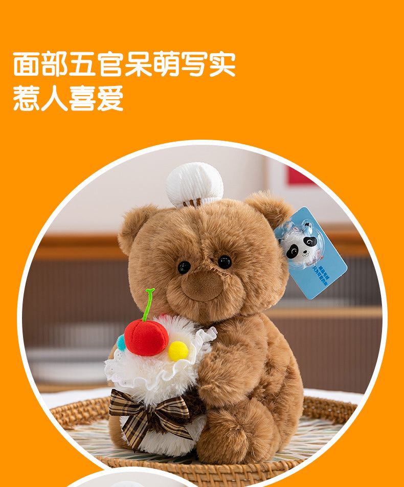 Cute cake bear doll sleeping comfort pillow