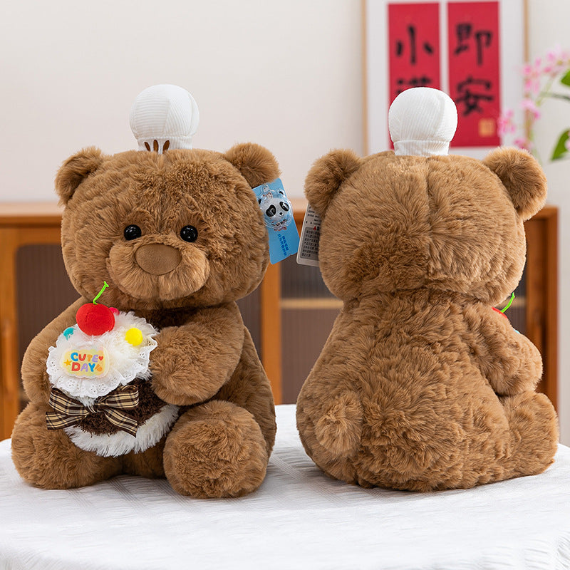 Cute cake bear doll sleeping comfort pillow