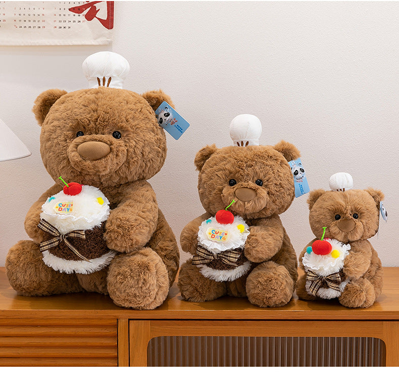 Cute cake bear doll sleeping comfort pillow