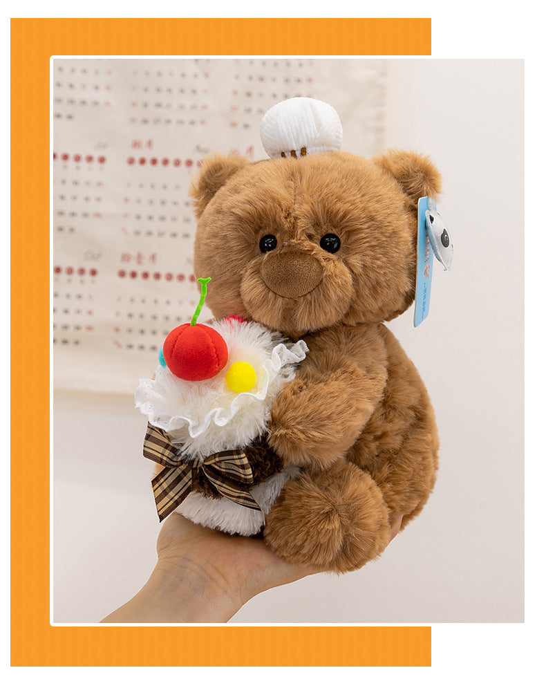 Cute cake bear doll sleeping comfort pillow