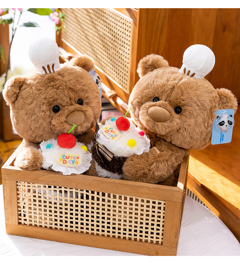 Cute cake bear doll sleeping comfort pillow