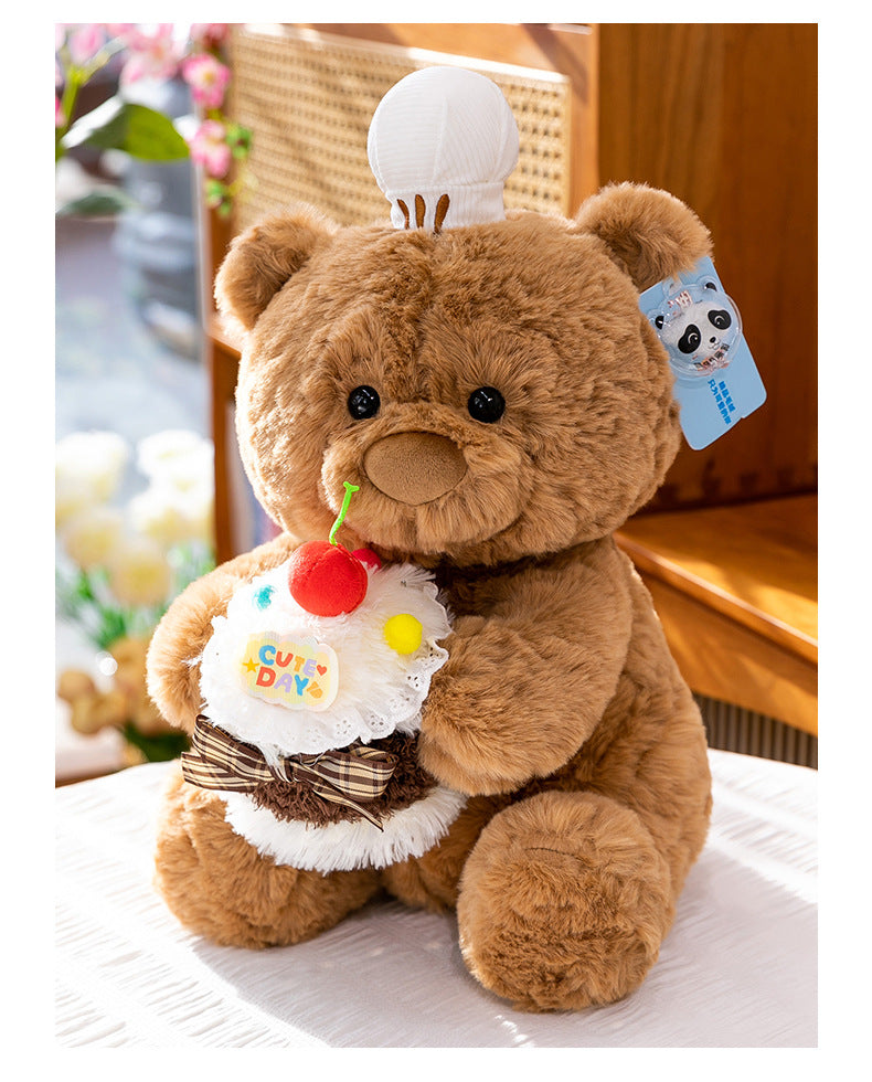Cute cake bear doll sleeping comfort pillow