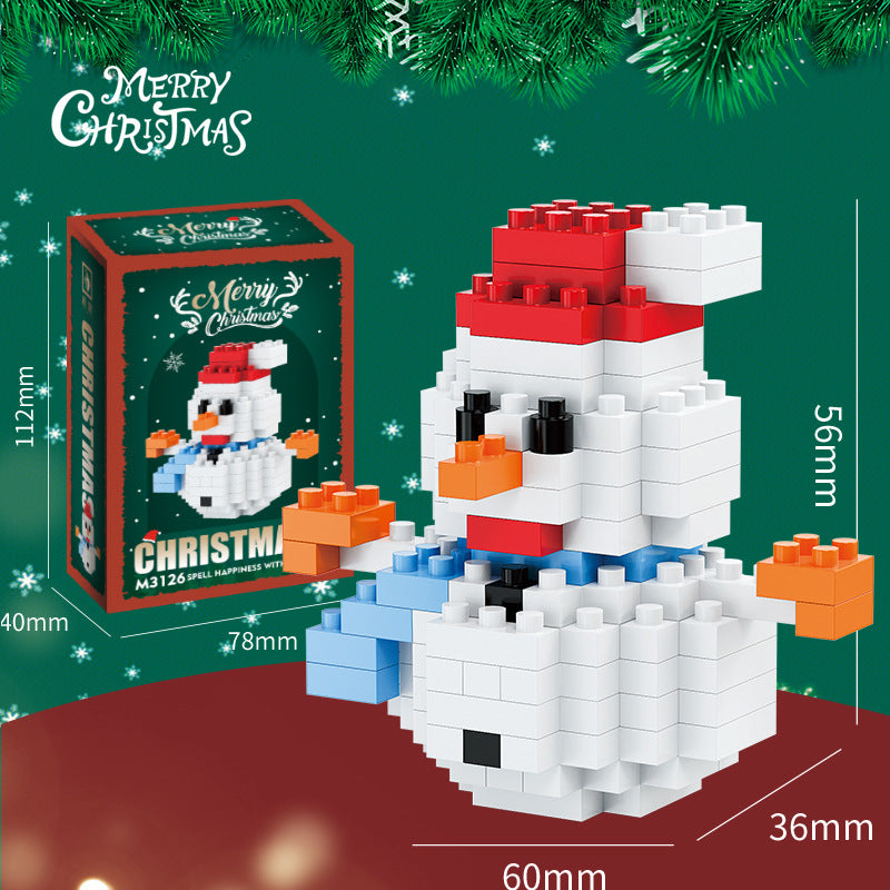 Santa Claus Building Block Tree