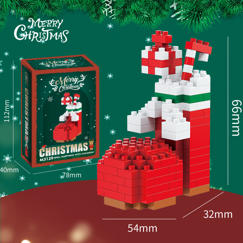 Santa Claus Building Block Tree