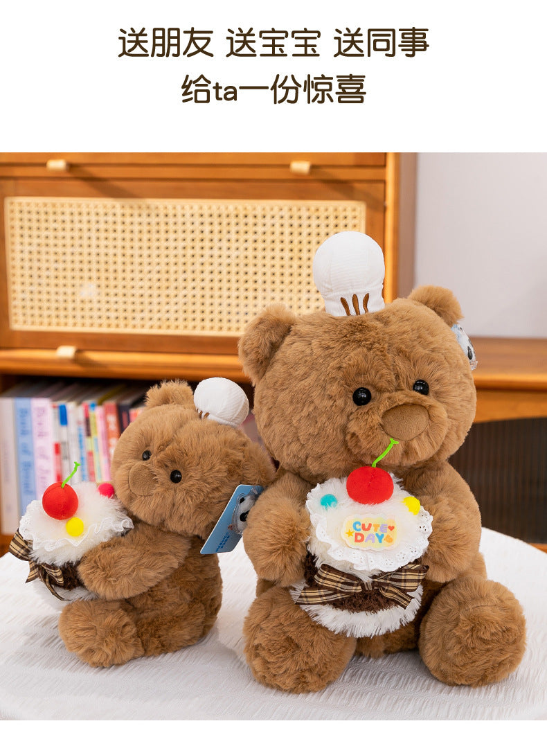 Cute cake bear doll sleeping comfort pillow