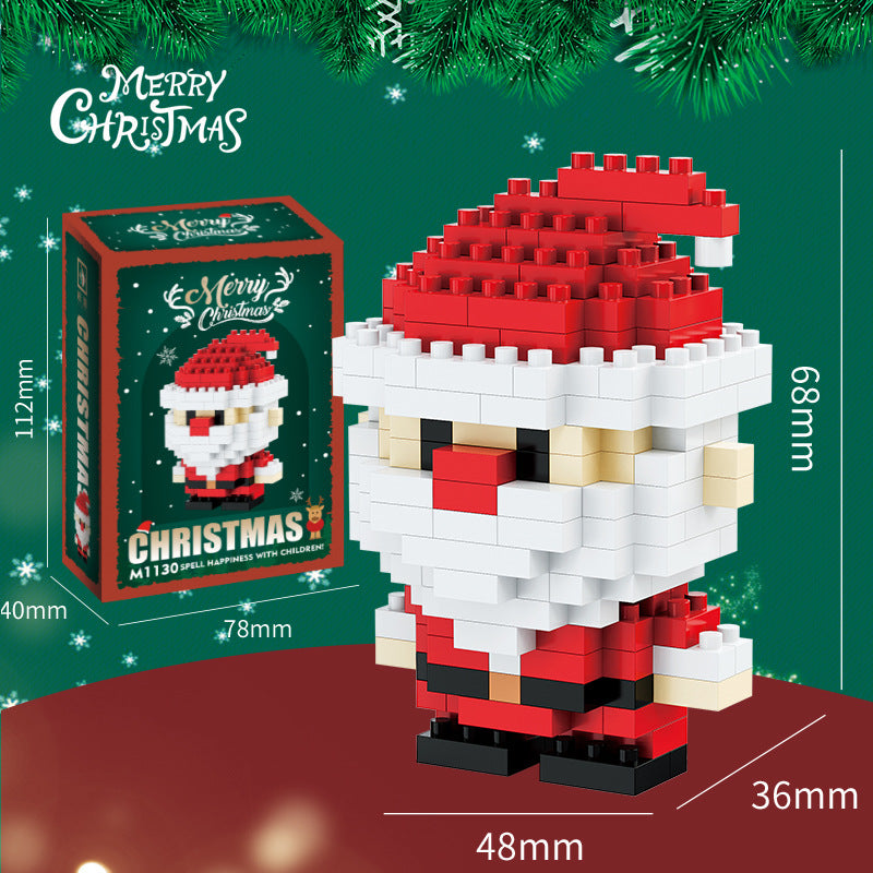Santa Claus Building Block Tree