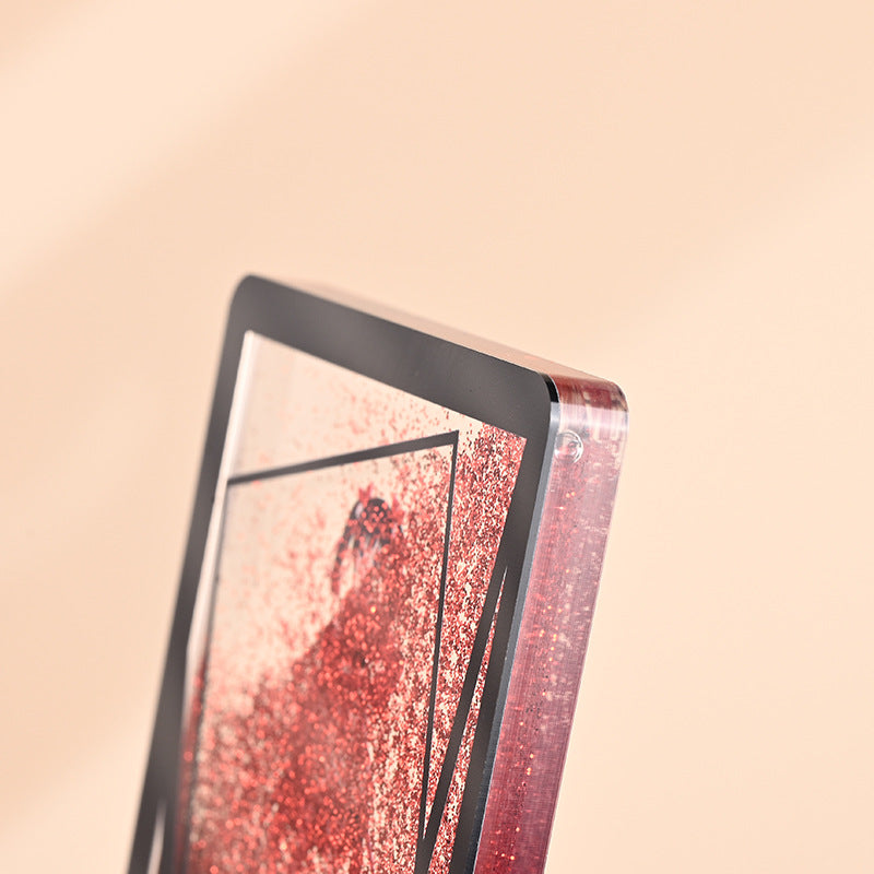 Acrylic Flowing Sand Card Brick