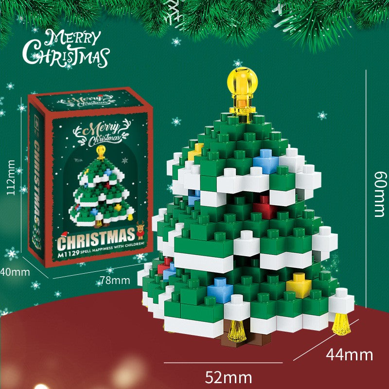 Santa Claus Building Block Tree