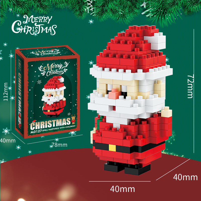 Santa Claus Building Block Tree