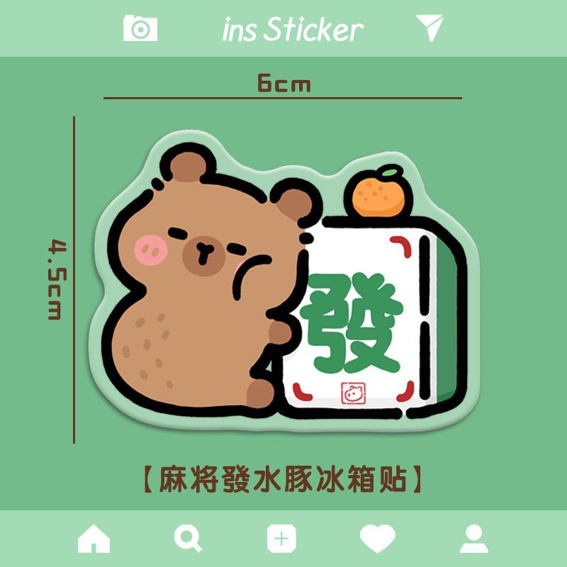 Kapibala acrylic fridge magnet