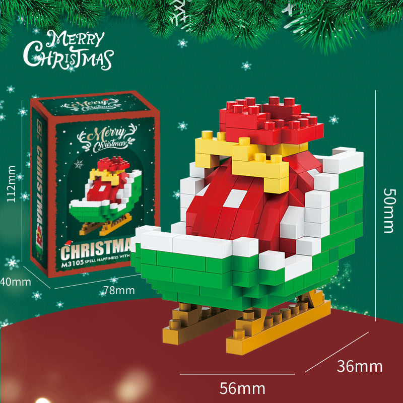 Santa Claus Building Block Tree