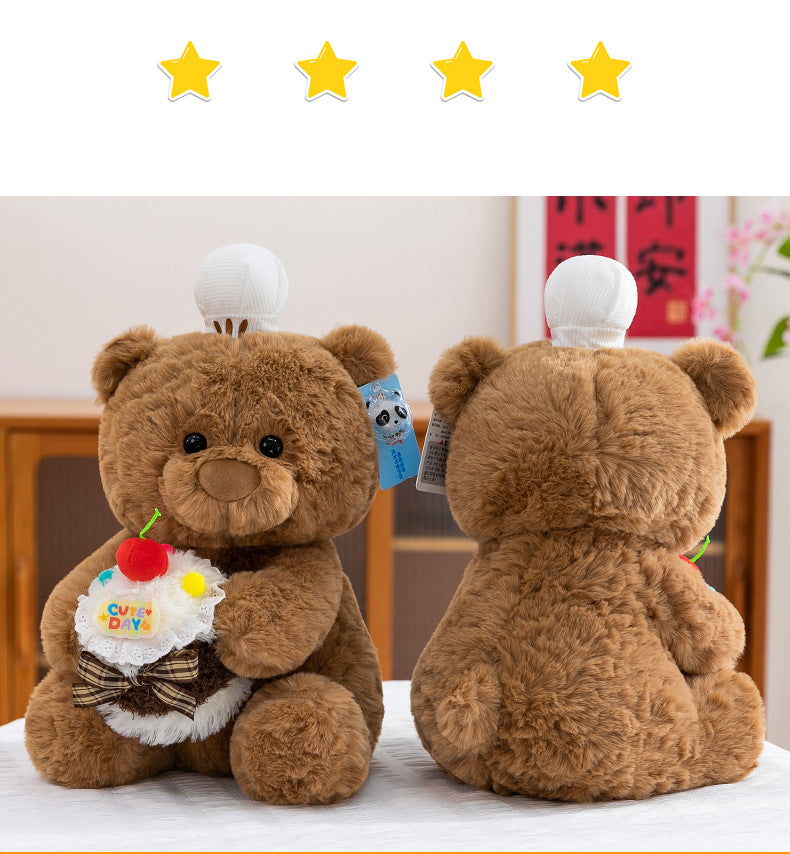Cute cake bear doll sleeping comfort pillow