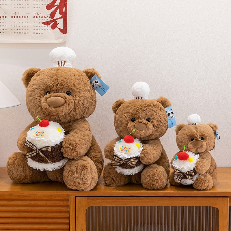 Cute cake bear doll sleeping comfort pillow