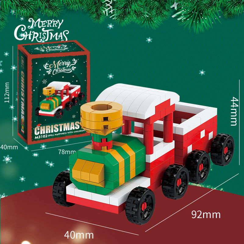 Santa Claus Building Block Tree