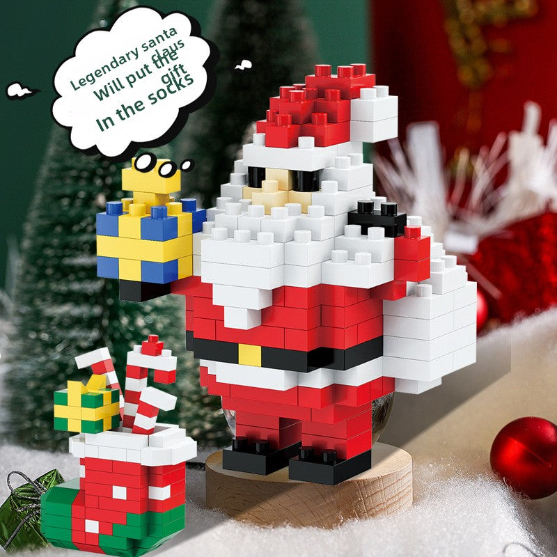 Santa Claus Building Block Tree