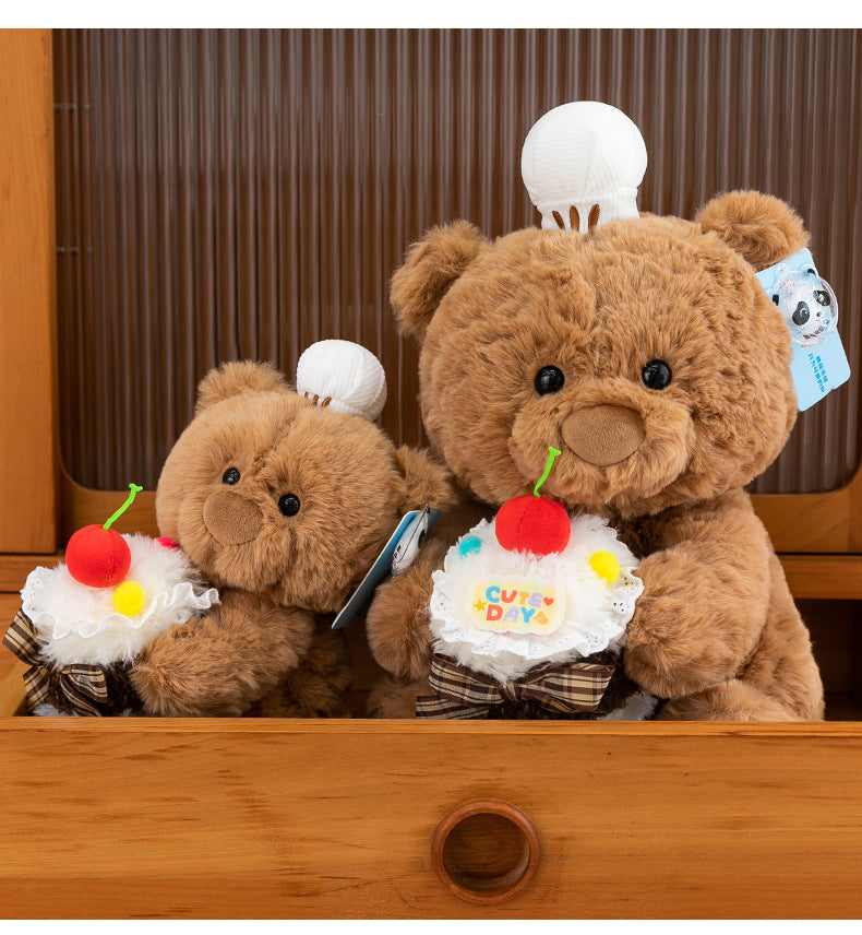 Cute cake bear doll sleeping comfort pillow