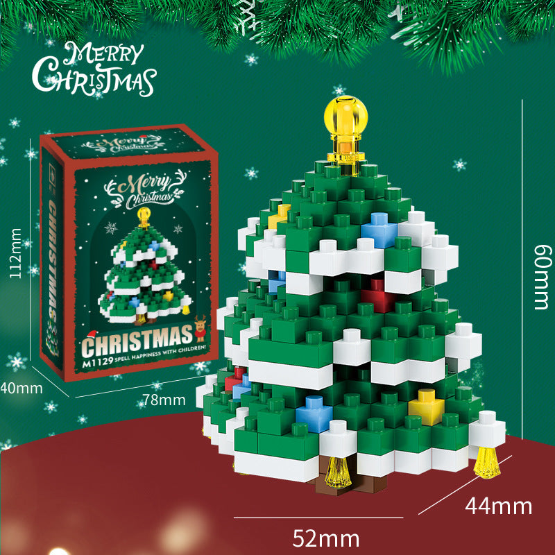 Santa Claus Building Block Tree