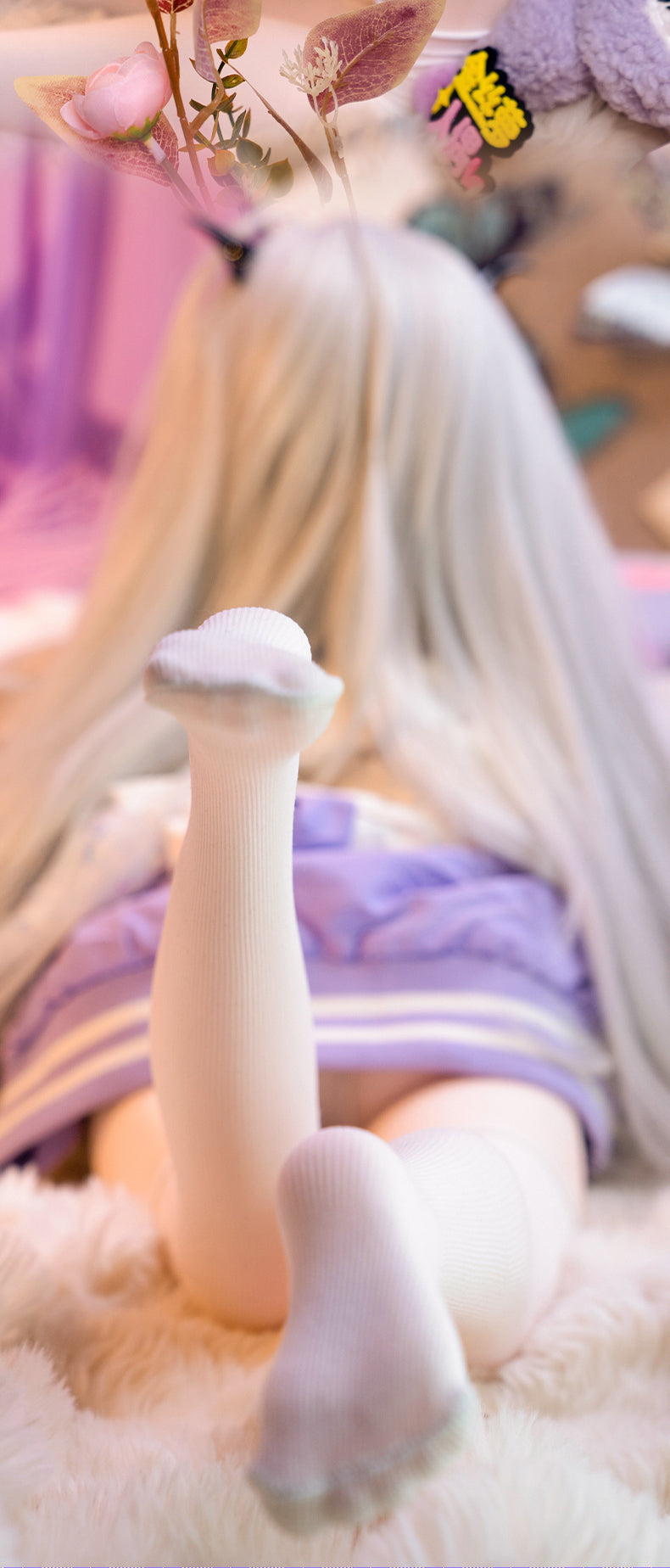 Golden Silk Rose Doll BJD Doll Nene Life-size Figure Anime Silicone Real Doll TPE Head