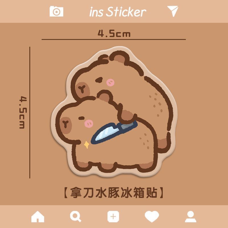 Kapibala acrylic fridge magnet